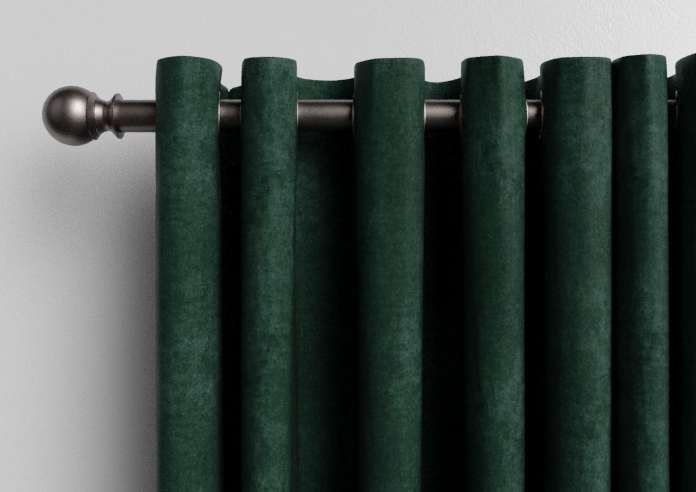Faux Suede, Bottle Green - Made to Measure Curtains - Image 12